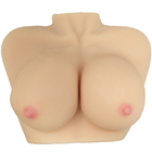 تصميم مقاوم للماء ألعاب جنسية مبتكرة ثدي ناعم ثلاثي الأبعاد ثدي واقعي
